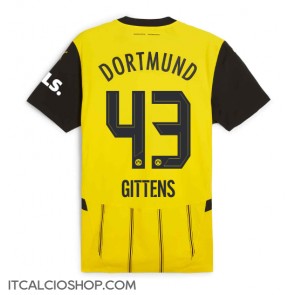 Borussia Dortmund Jamie Bynoe-Gittens #43 Prima Maglia 2024-25 Manica Corta